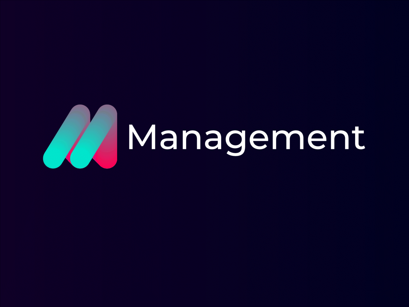 Management Logo-M Letter Mark abstract branding branding identity business design gradient graphic design letter mark logo m letter management modern symbol