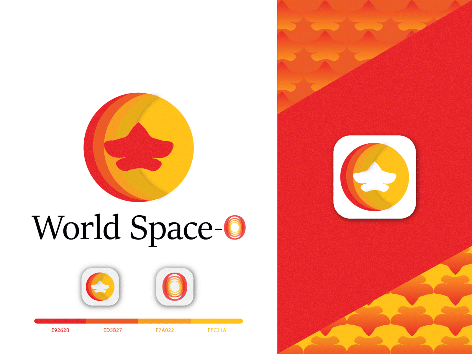 World Space-o abstract animation branding branding identity design gradient logo modern symbol