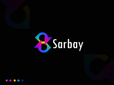 Sarbay logo a b c d e f g h i j z abstract bes logo branding branding identity business logo creative design dribbble gradient logo logo designer logo working logotype modern sarbay logo symbol tecnology