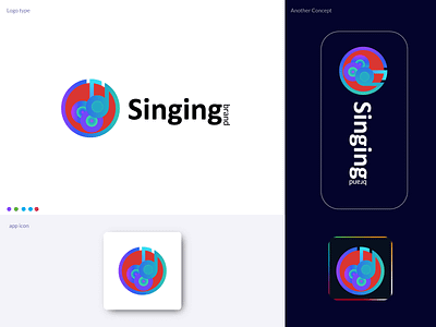 singing brand logo 3d abstract brand logo branding branding identity gradient graphic design logo modern network simple singing logo stroke symbol tech