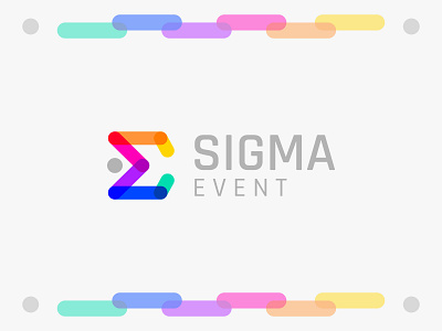 Unused Logo Concept for Sigma Event app logo blend brand identity branding colorful colors design event flat illustrator logo logo design logomark logos minimalist purple sigma