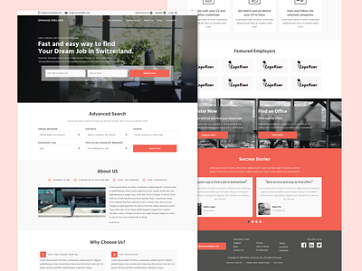 Job Search Website Landing Page