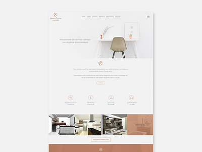Sweet Home Interiores | Landing Page design logo ui uidesign