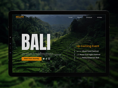 Aesthetic Design Web Travel