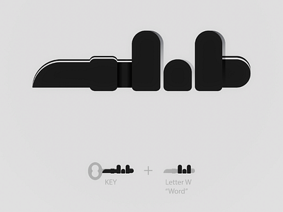 Keyword branding logo monogram idea