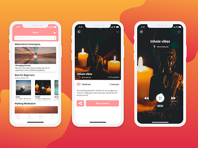 Meditation App concept