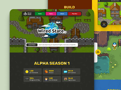 Wired State Metaverse Game - Webdesign