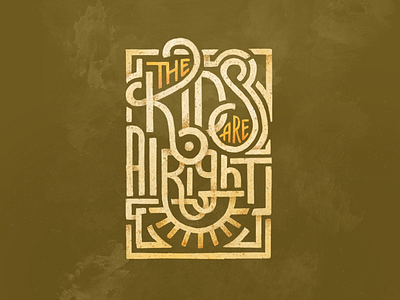 The Kids are Alright allthetags handlettering kids lettering procreate type type deco