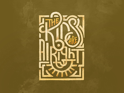 The Kids are Alright allthetags handlettering kids lettering procreate type type deco
