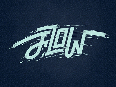 Flowstate flow hand lettering illustrated type lettering lettering art procreate texture type typography