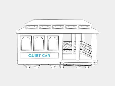 Quiet Car cable car quiet san francisco sketch trolley
