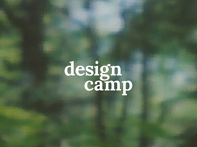 Design camp camp camping design forest instax lockup mn photo trees type