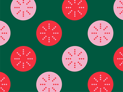 Holiday Pattern christmas circles color block dots green holiday pattern pattern design pink playful red shapes star