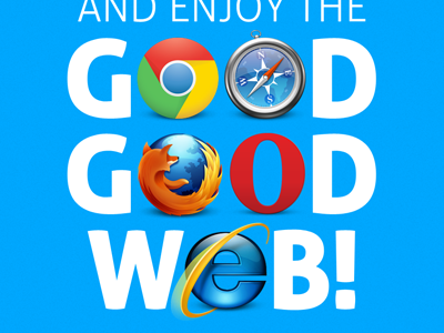 Good Good Web blue chrome css3 firefox html5 ie9 opera safari website