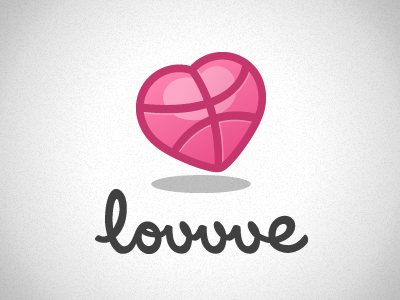 Lovvve dribbble gradient illustrator noise photoshop pink simple white