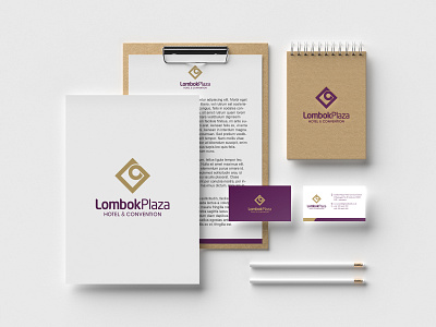 Lombok Plaza Brand Identity branding corporate identity hotel hotel branding logo logodesign