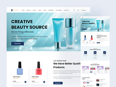 Shopify Beauty Product Landing Page adobe photoshop beauty products dribbble ekart figma interaction design landing page shopify skin care ui design web app web design