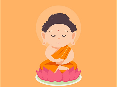 Day 1 : saint buddha dribble illustraion logo saints uiux