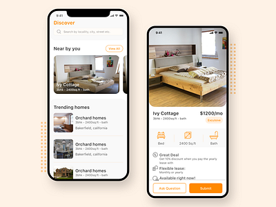 iOS App Development for House hunting appdevelopment ios ios app lineicons mobileappdesign mobileappdevelopment rental app uxdesign