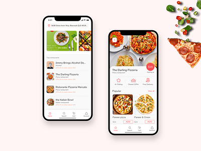 Food Delivery Service iOS App appdevelopment food food app food service ios app mobileappdesign uxdesign