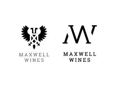 Maxwell Wines crest label logo monogram wine