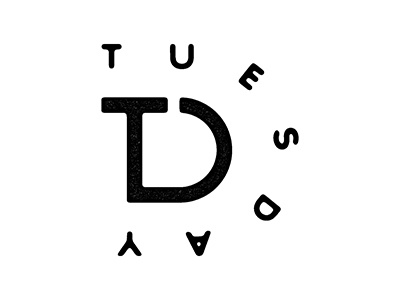 Tuesday day hand type icon lettering logo minimal minimal design monogram tuesday typography vintage week