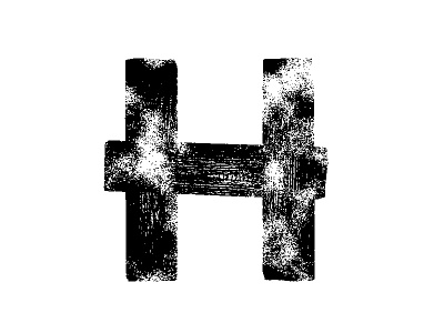 H Letter alphabet letter lettering minimal