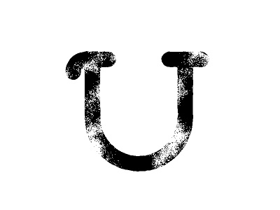 U Letter alphabet letter lettering minimal