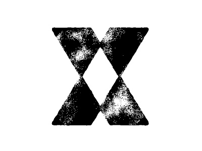 X Letter alphabet letter lettering minimal