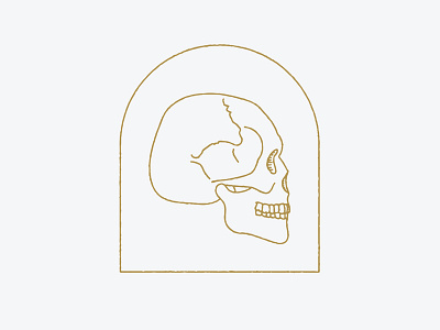 Skull Tombstone illustration linework minimal monoline skull tattoo tomb tombstone