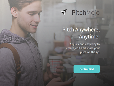 PitchMojo - App Landing Page android app bloc landing page pitch pitchmojo