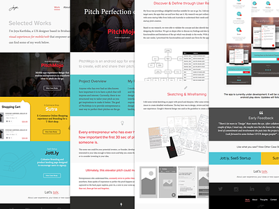 UX Portfolio - MVP case study clean colourful flat portfolio responsive ux ux designer web design