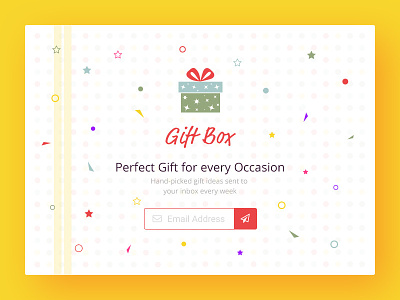 Gift Box - Landing Page 003 comingsoon dailyui gift landingpage ui web