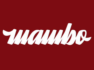 Mambo 3 brand brushpen handmade lettering logo mambo media script type