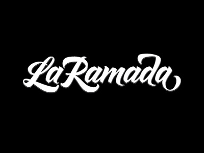 La Ramada brushpen calligraphy custom design handmade lettering logo script typography