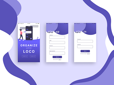 Daily UI #001 - Sign In app daily 100 challenge design form illustration ui ux