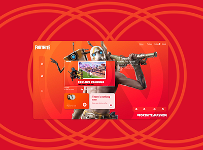 Web 1920 1 2x adobe xd designer fortnite illustration social media design ui website design