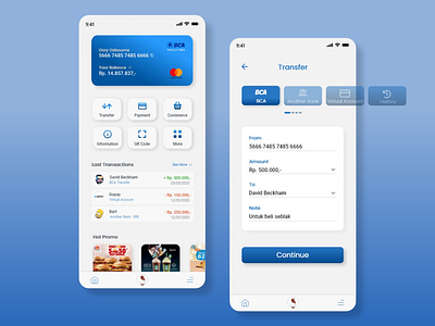 Banking app (BCA redesign) bca redesign design banking app