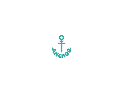 Anchor - Logo Design branding clean design flat graphic design illustration logo vector