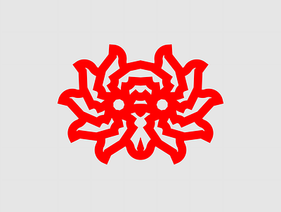 004 - Shape Study branding clean design digital flat geometric geometry graphic icon illustration illustrator lines logo movement red repeating rotation shape vector white