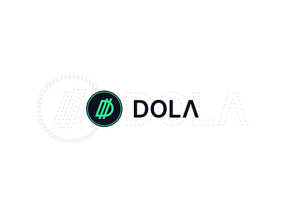 DOLA stablecoin Logo redesign bank blockchain branding clean crypto d defi design dollar finance flat illustration logo redesign stablecoin typography vector
