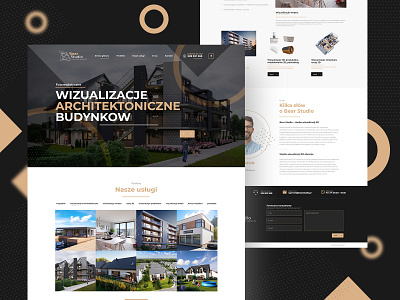 Bear Studio 3d render web design webdesign website