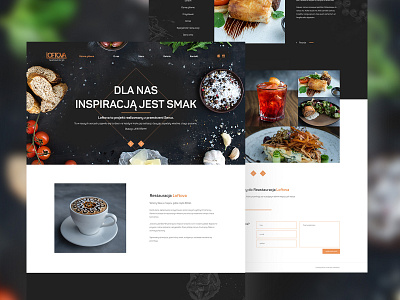 Loftova design food ui web design website