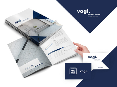 Vogi shower drains bussiness card catalog design catalogue drain print print design shower visit card
