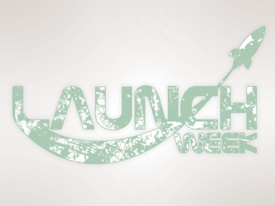 Launch Week Logo - Alt grunge launch logo rocket