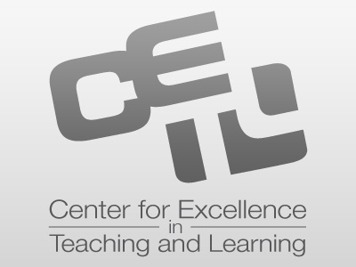 CETL Departmental Logo - Alt Text brand cetl education gray grey letters logo negative space