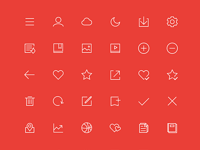 linear icons