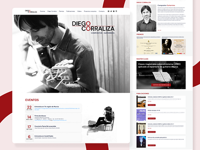 Diego Corraliza official website design ui ux web design website