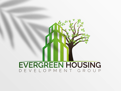 Evergreen Housing Dev. Group Branding Logo 3d animation branding design flatdesign graphic design illustration illustrator logo logo design logodesign motion graphics ui vector illustration