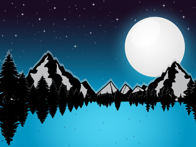 Moon Night branding illustration logo logo design logodesign vector illustration